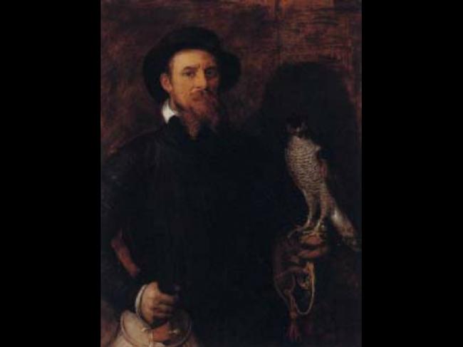 Frans Floris (1517-1570) Der Falkennjaeger [The falconer] 1888