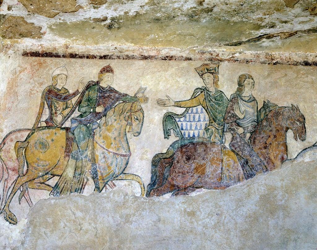 Royal Cortege (or sometimes interpreted as “” royal chase”) composed of King Henry (Henry II) in the