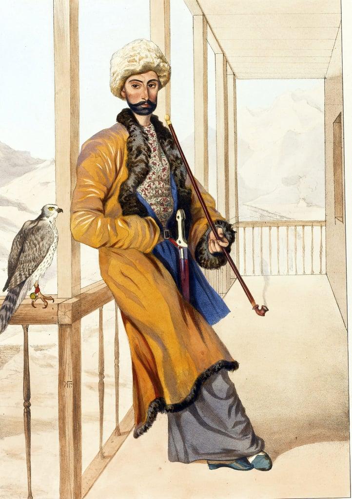 Caucasian traditional dress par Gagarin, Grigori Grigorievich (1810-1893) 