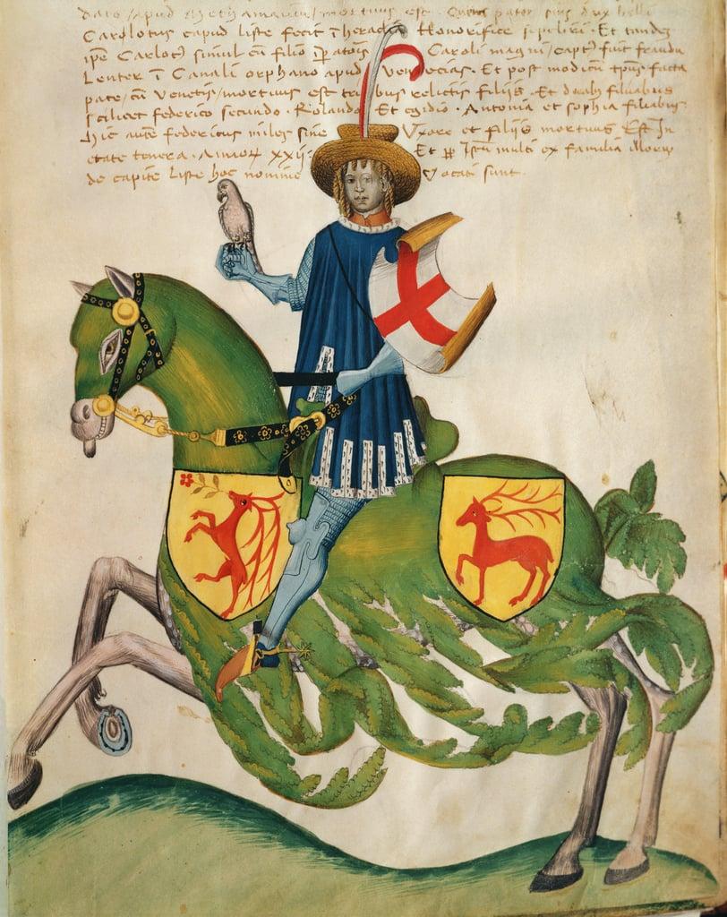 Federico Capodilista of the Transelgardi (tempera on vellum)