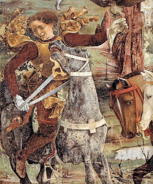 Francesco del Cossa - Allegory of March - Triumph of Minerva (detail) - WGA05401
